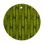 Fern Texture Nature Leaves Ornament (Round)