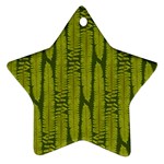 Fern Texture Nature Leaves Ornament (Star)