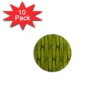 Fern Texture Nature Leaves 1  Mini Magnet (10 pack) 