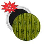 Fern Texture Nature Leaves 2.25  Magnets (10 pack) 