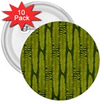 Fern Texture Nature Leaves 3  Buttons (10 pack) 