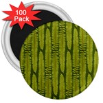 Fern Texture Nature Leaves 3  Magnets (100 pack)