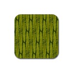 Fern Texture Nature Leaves Rubber Coaster (Square)