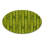 Fern Texture Nature Leaves Oval Magnet