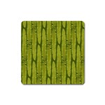 Fern Texture Nature Leaves Square Magnet