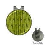 Fern Texture Nature Leaves Hat Clips with Golf Markers