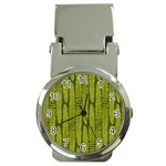 Fern Texture Nature Leaves Money Clip Watches