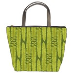 Fern Texture Nature Leaves Bucket Bag