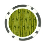 Fern Texture Nature Leaves Poker Chip Card Guard (10 pack)