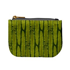 Fern Texture Nature Leaves Mini Coin Purse from ArtsNow.com Front