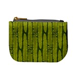 Fern Texture Nature Leaves Mini Coin Purse