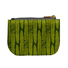 Fern Texture Nature Leaves Mini Coin Purse from ArtsNow.com Back