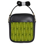 Fern Texture Nature Leaves Girls Sling Bag