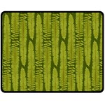 Fern Texture Nature Leaves Fleece Blanket (Medium)