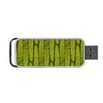 Fern Texture Nature Leaves Portable USB Flash (Two Sides)