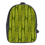 Fern Texture Nature Leaves School Bag (XL)