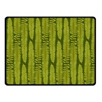 Fern Texture Nature Leaves Two Sides Fleece Blanket (Small)