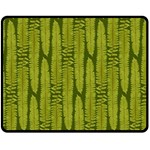 Fern Texture Nature Leaves Two Sides Fleece Blanket (Medium)