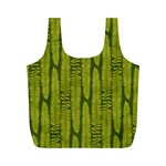 Fern Texture Nature Leaves Full Print Recycle Bag (M)