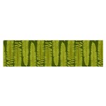 Fern Texture Nature Leaves Oblong Satin Scarf (16  x 60 )