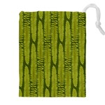 Fern Texture Nature Leaves Drawstring Pouch (4XL)