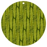 Fern Texture Nature Leaves UV Print Acrylic Ornament Round