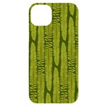 Fern Texture Nature Leaves iPhone 14 Plus Black UV Print Case