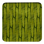 Fern Texture Nature Leaves Square Glass Fridge Magnet (4 pack)