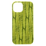 Fern Texture Nature Leaves iPhone 15 Black UV Print PC Hardshell Case