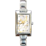 Marble Pattern Rectangle Italian Charm Watch