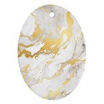 Marble Pattern Oval Ornament (Two Sides)