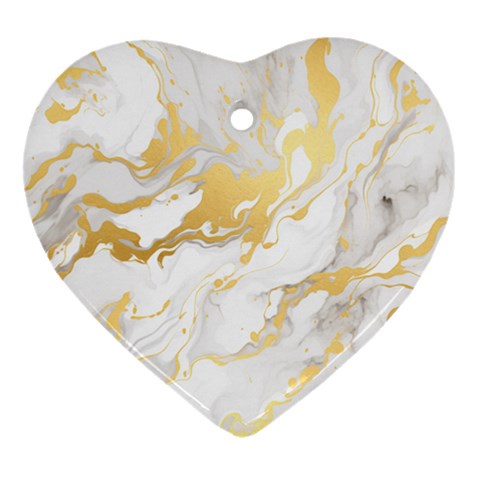 Marble Pattern Heart Ornament (Two Sides) from ArtsNow.com Back