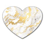 Marble Pattern Heart Mousepad