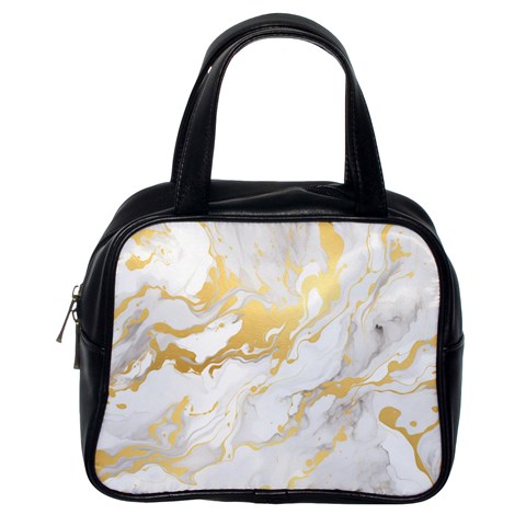 Marble Pattern Classic Handbag (Two Sides) from ArtsNow.com Back