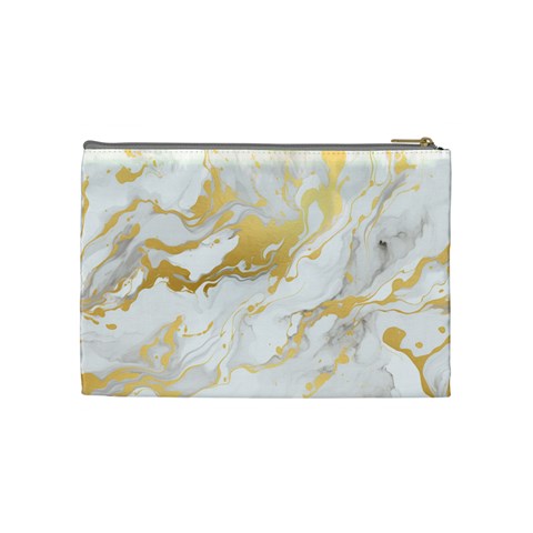 Marble Pattern Cosmetic Bag (Medium) from ArtsNow.com Back