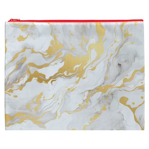 Marble Pattern Cosmetic Bag (XXXL) from ArtsNow.com Front