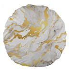 Marble Pattern Large 18  Premium Flano Round Cushions