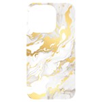 Marble Pattern iPhone 14 Pro Black UV Print Case