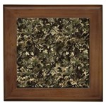 Camouflage Army Survival Uniform Framed Tile