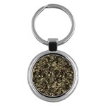 Camouflage Army Survival Uniform Key Chain (Round)