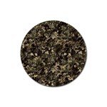 Camouflage Army Survival Uniform Rubber Coaster (Round)