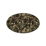 Camouflage Army Survival Uniform Sticker (Oval)