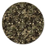 Camouflage Army Survival Uniform Magnet 5  (Round)