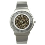 Camouflage Army Survival Uniform Stainless Steel Watch