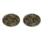 Camouflage Army Survival Uniform Cufflinks (Oval)