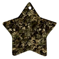 Camouflage Army Survival Uniform Star Ornament (Two Sides) from ArtsNow.com Front