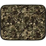 Camouflage Army Survival Uniform Two Sides Fleece Blanket (Mini)