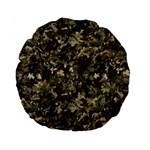 Camouflage Army Survival Uniform Standard 15  Premium Round Cushions