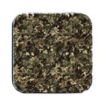 Camouflage Army Survival Uniform Square Metal Box (Black)