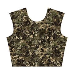 Camouflage Army Survival Uniform Cotton Crop Top from ArtsNow.com Front